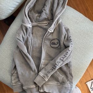 Full zip Vineyard Vines Gray Kids Hoodie
